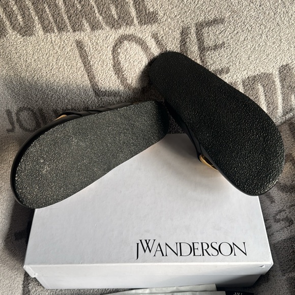 JW Anderson chain loafers mules black/gold wome 11 NWT - Picture 9 of 11